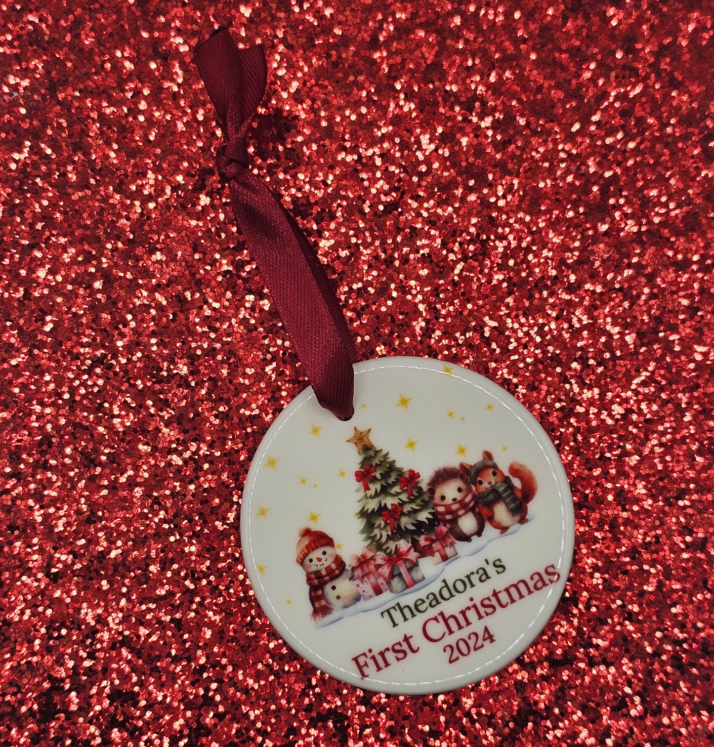 Baby's First Christmas Ceramic Ornament