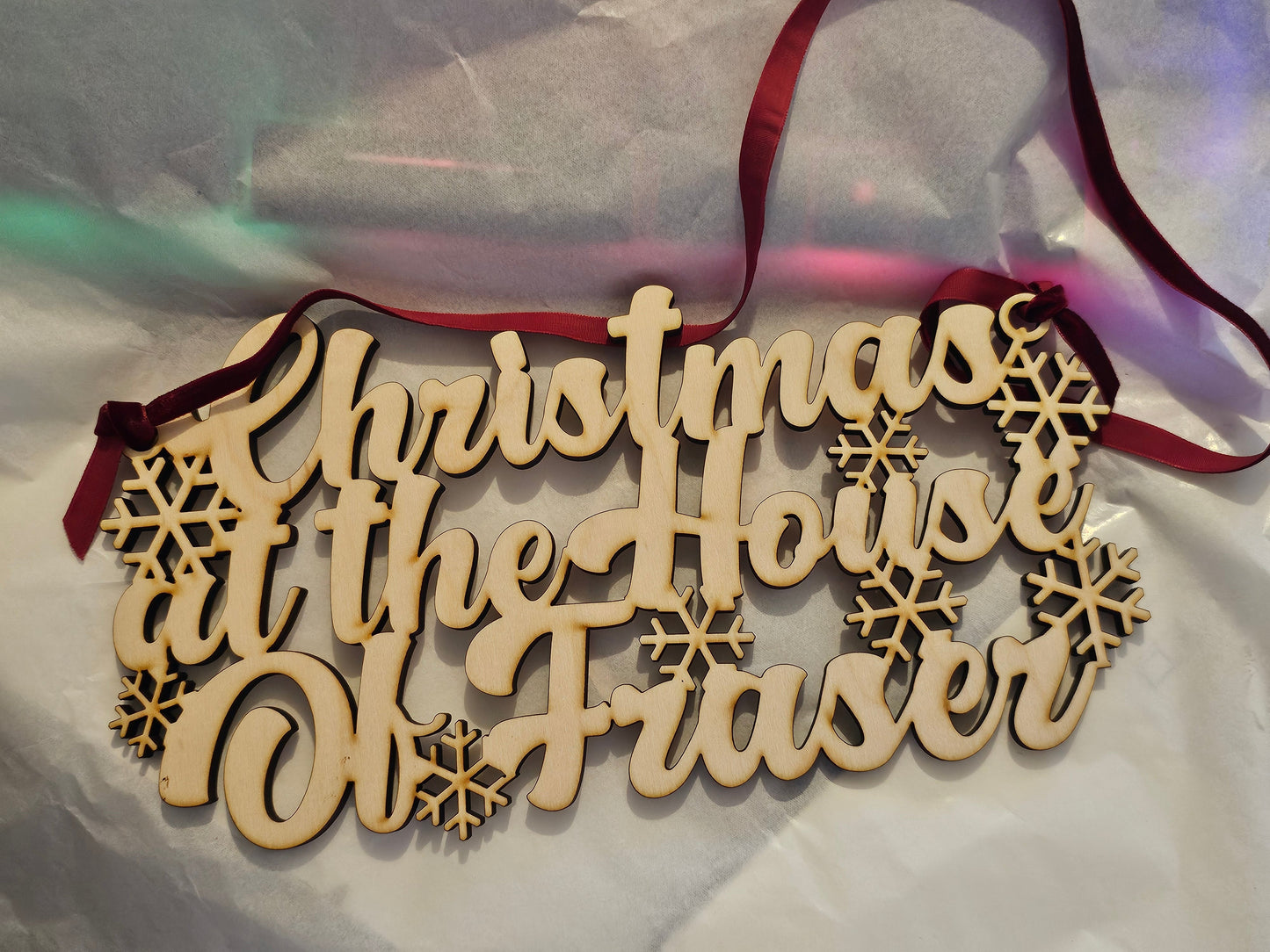 Christmas Wreath Sign/ Decoration