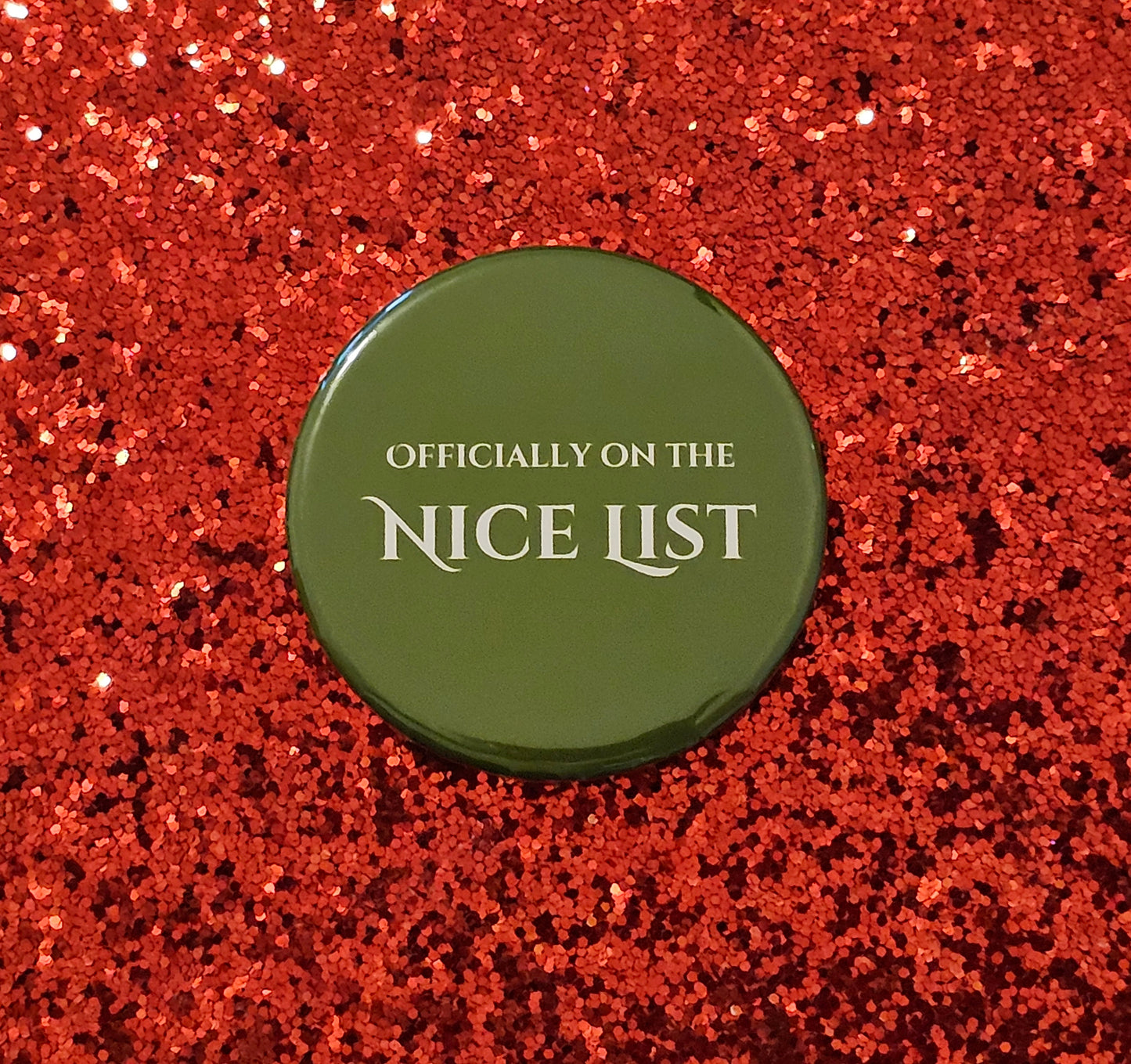Nice List Badge in Green or Red