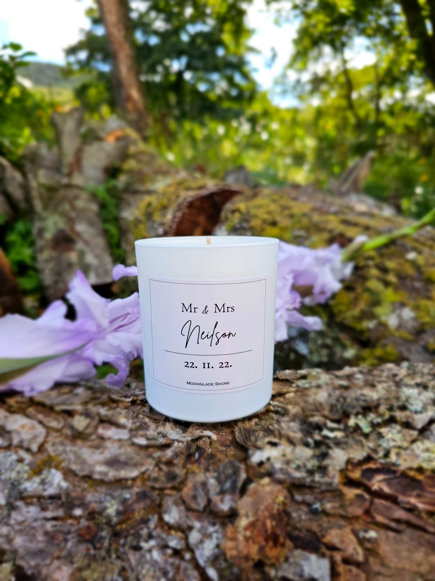 Personalised Wedding Candle - Design 2
