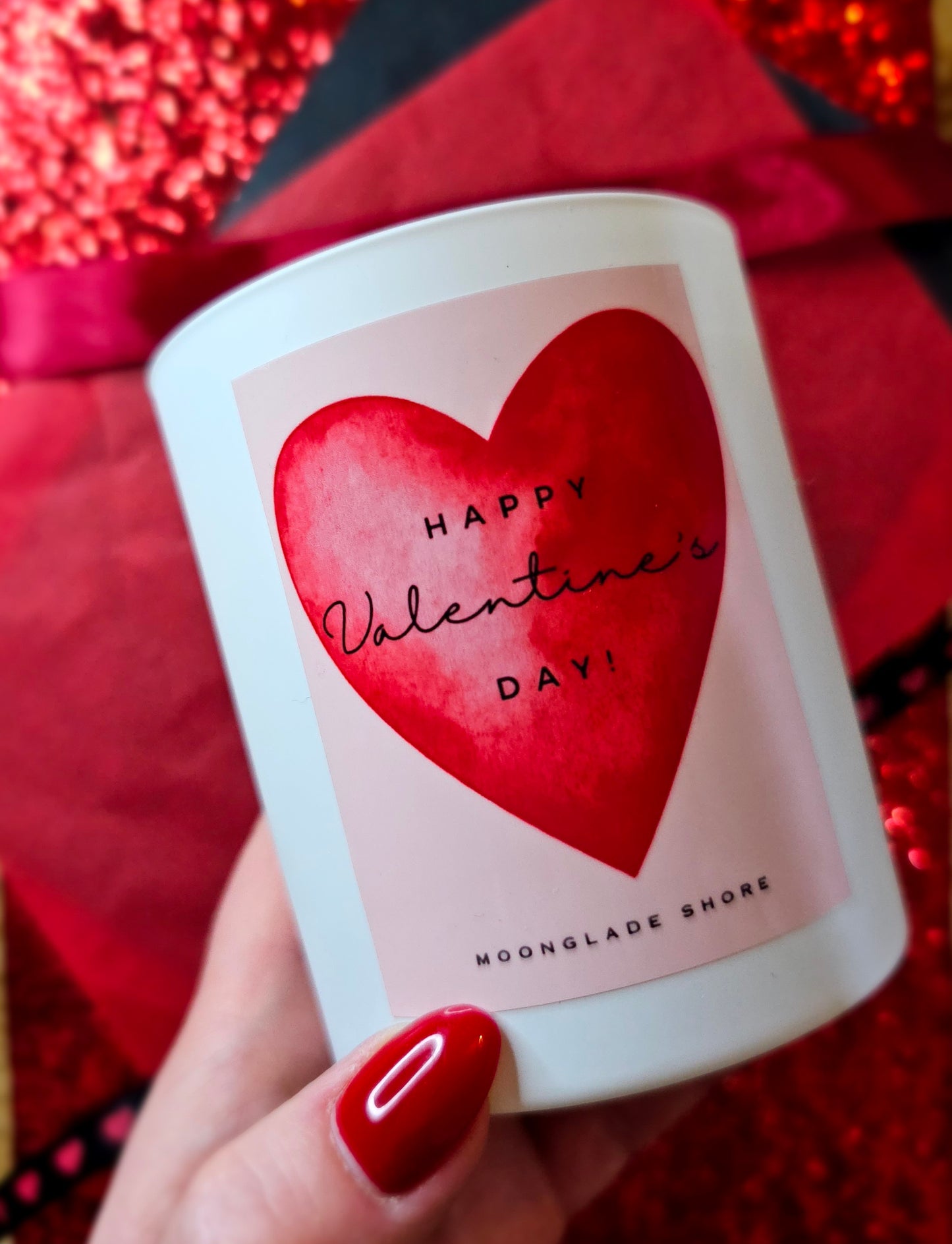 Valentines Large Candle