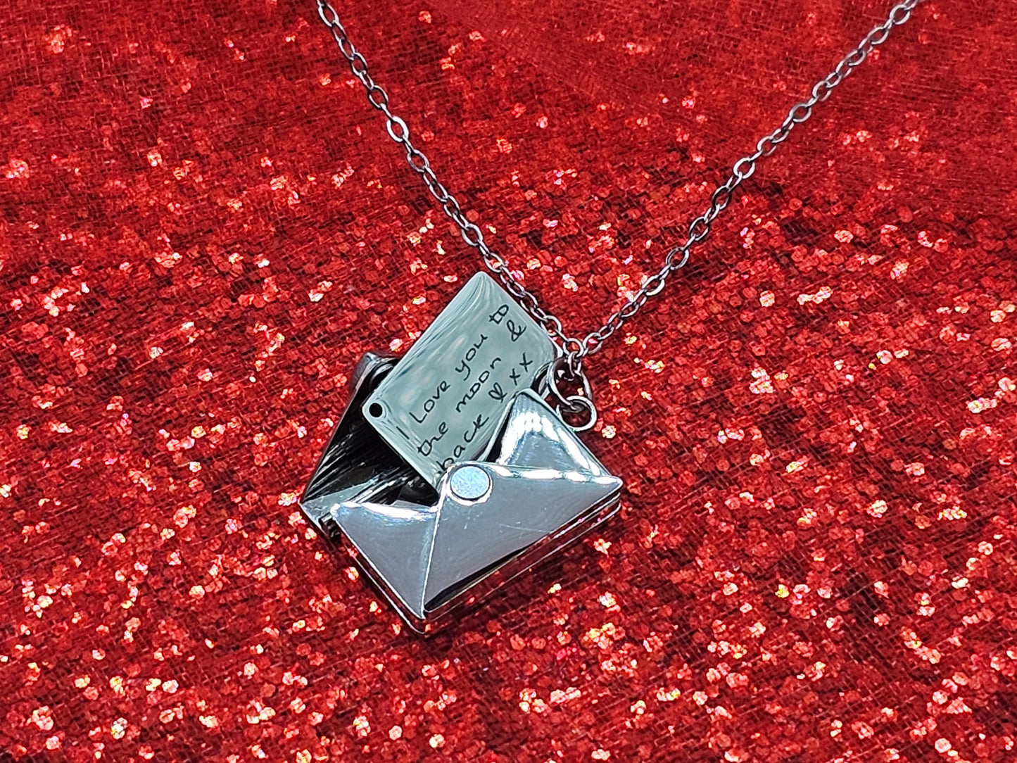 Envelope Necklace with Message