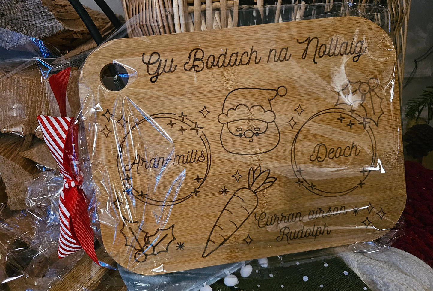 Personalised Bodach na Nollaig Board