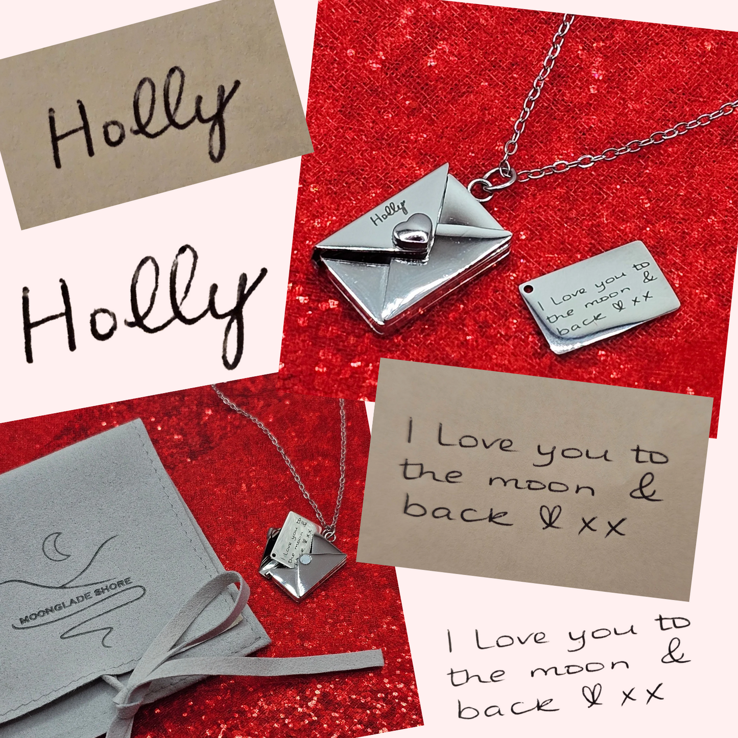 Envelope Necklace with Message