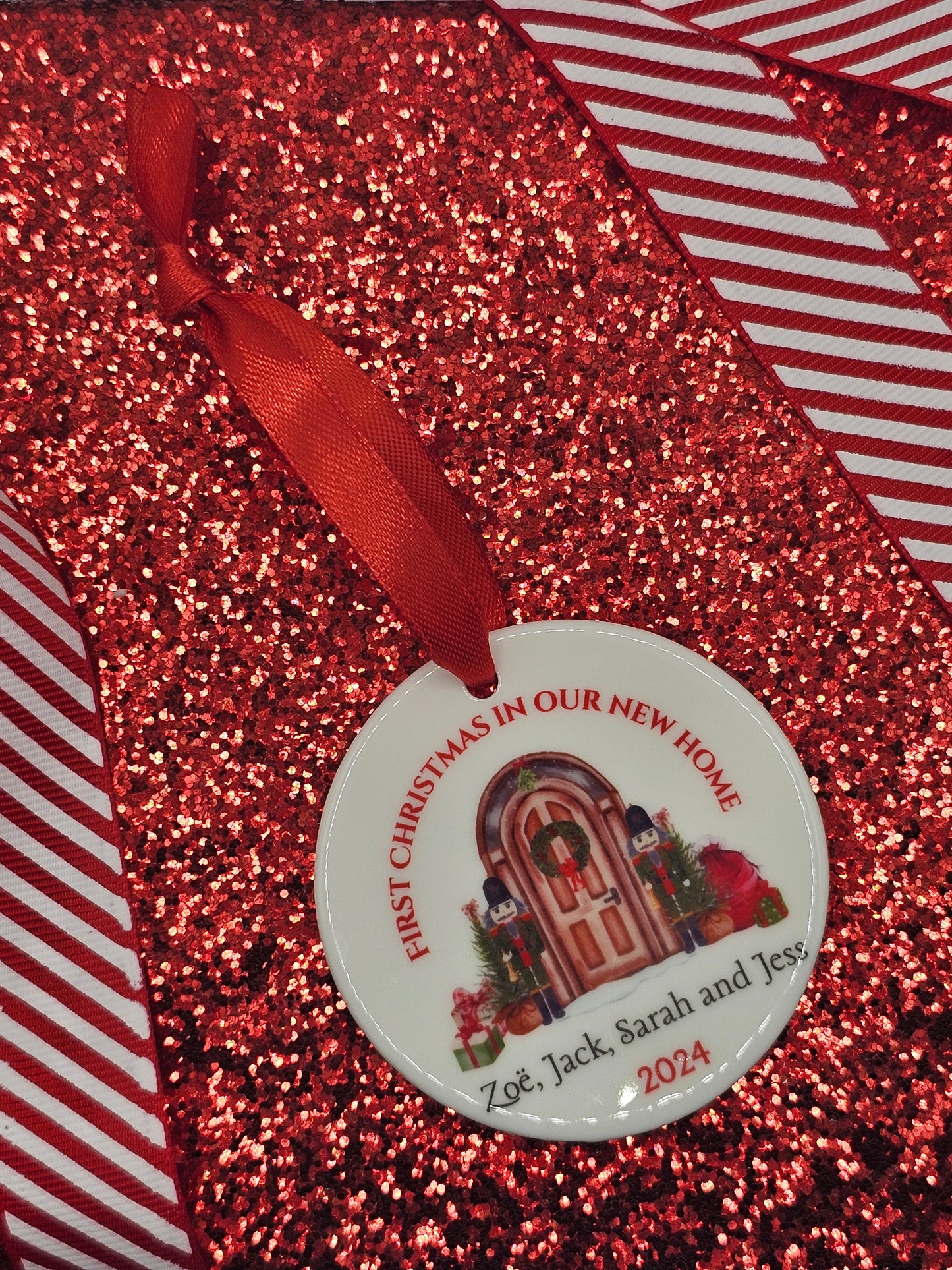 First Christmas in our new home ceramic ornament