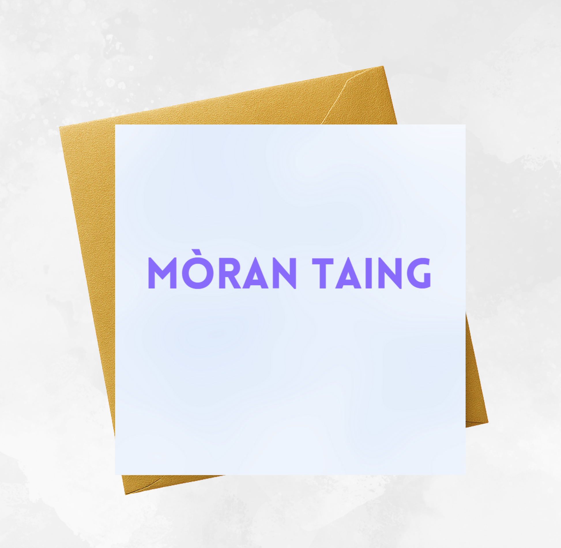 Gaelic Thank You Card - Mòran taing