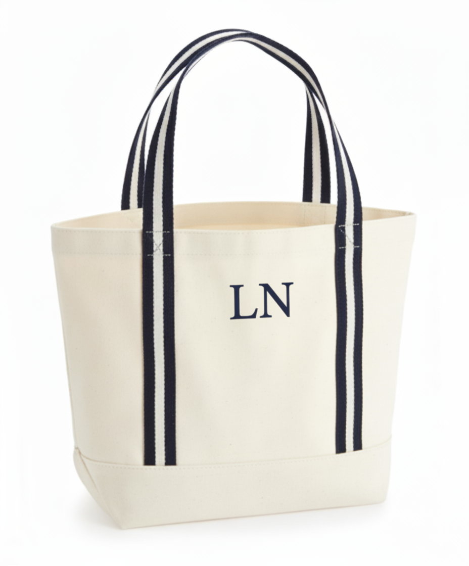 Monogram Canvas Tote Bag