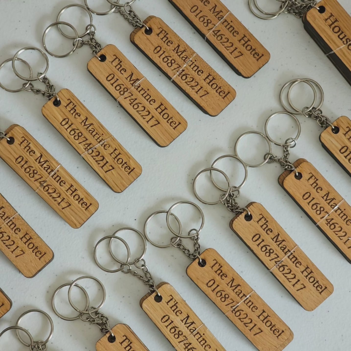 Personalised Wooden Keyring