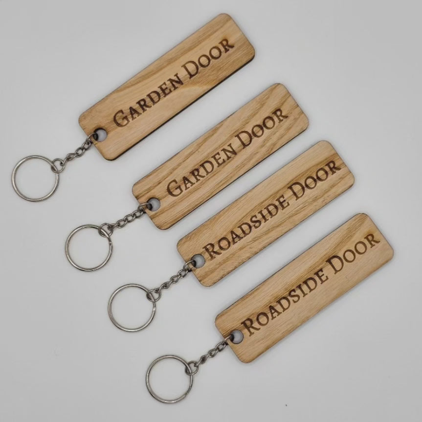 Personalised Wooden Keyring
