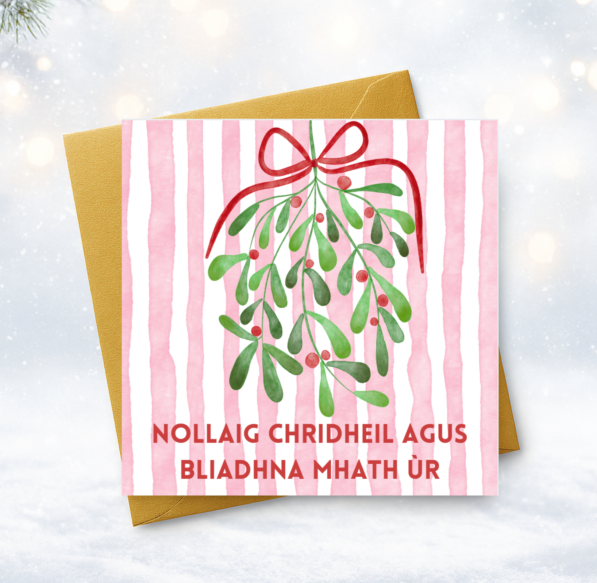 Nollaig chridheil agus bliadhna mhath ùr Christmas Card