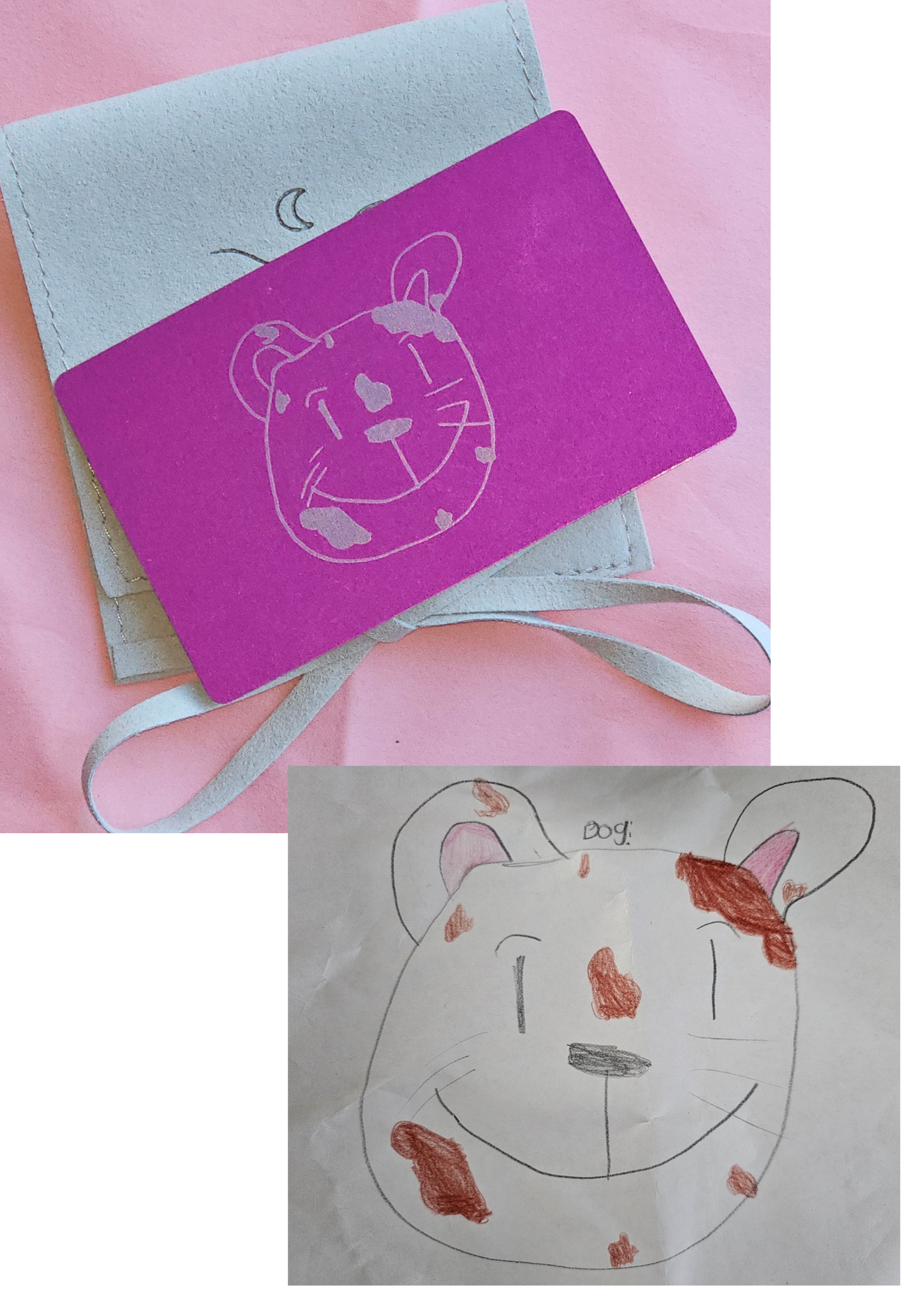 Personalised Handwriting/ Drawing Keepsake Card