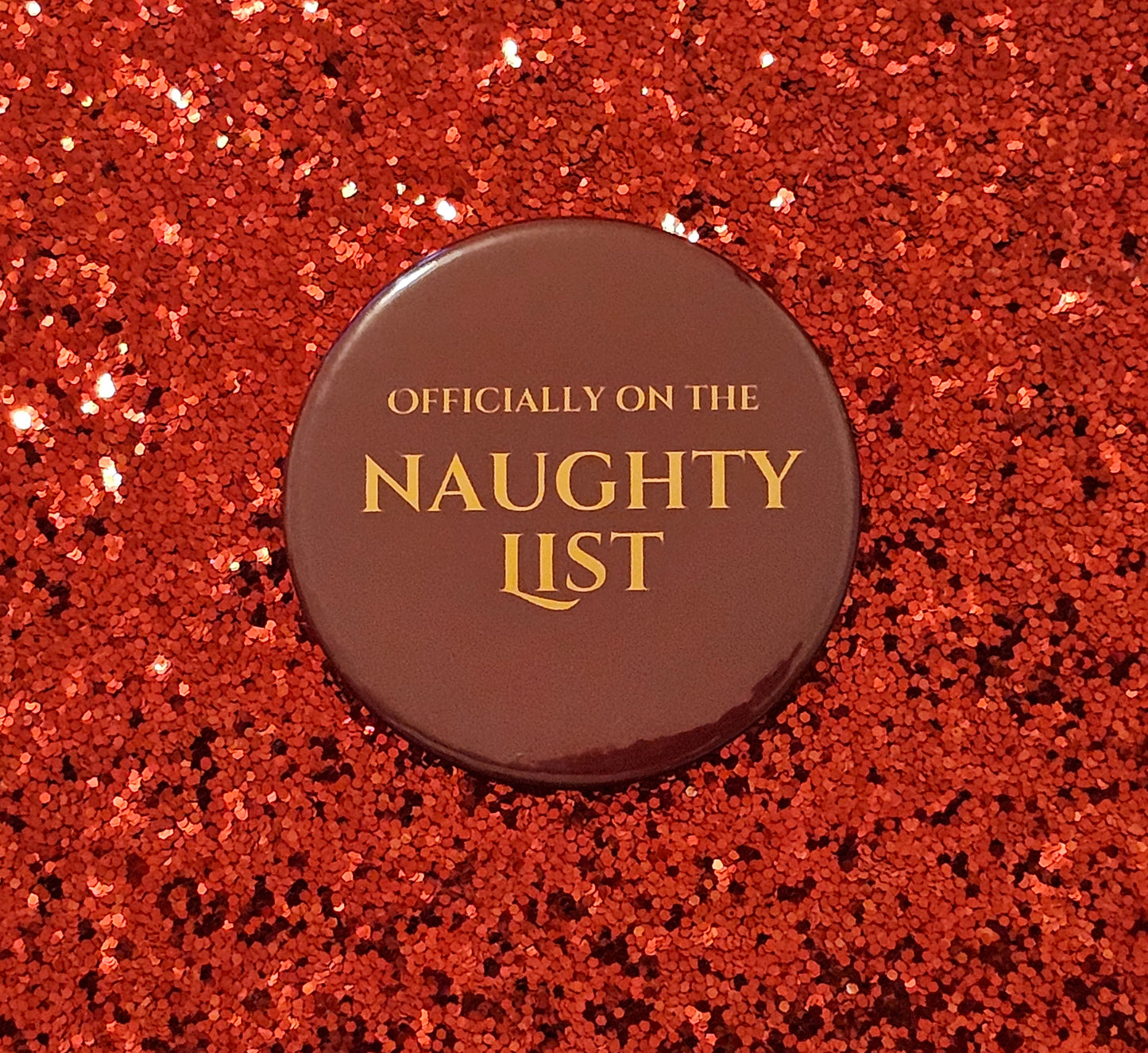 Naughty List Badge in Green or Red