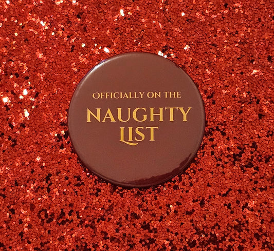 Naughty List Badge in Green or Red
