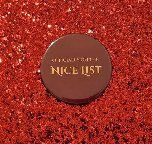 Nice List Badge in Green or Red