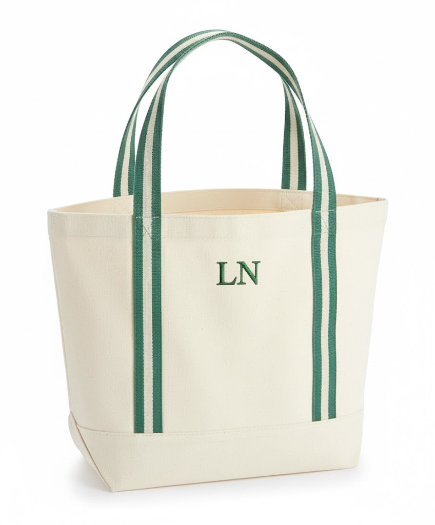 Monogram Canvas Tote Bag